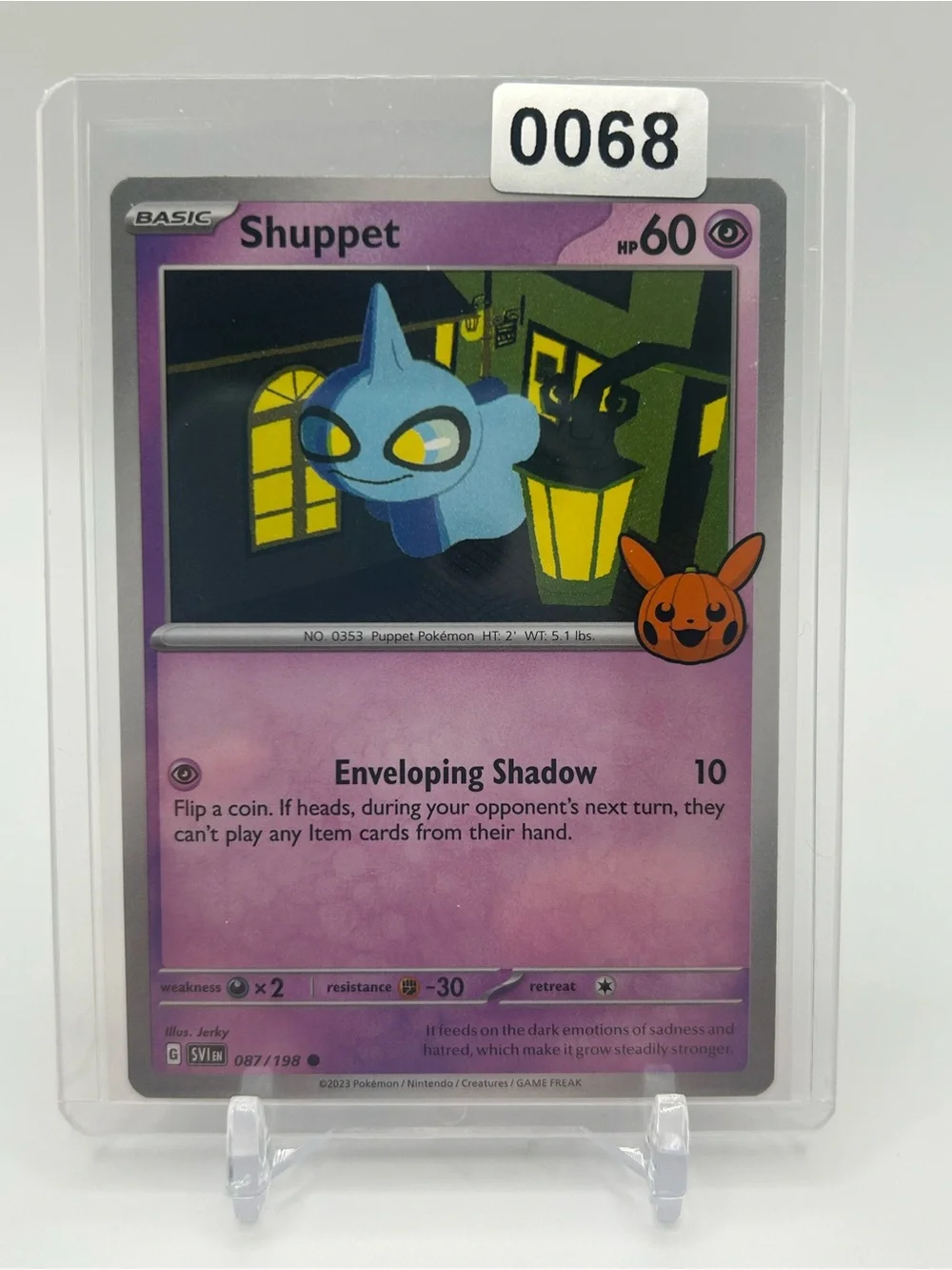 Shuppet Pokemon Trick or Trade Card 🎃